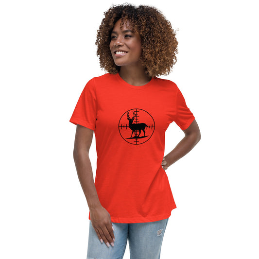 Liberty & Lead Apparel Poppy / S Bullseye - Ladies Relaxed Tee