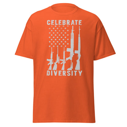 Liberty & Lead Apparel Orange / S Celebrate Diversity 2 - Men's Classic Tee