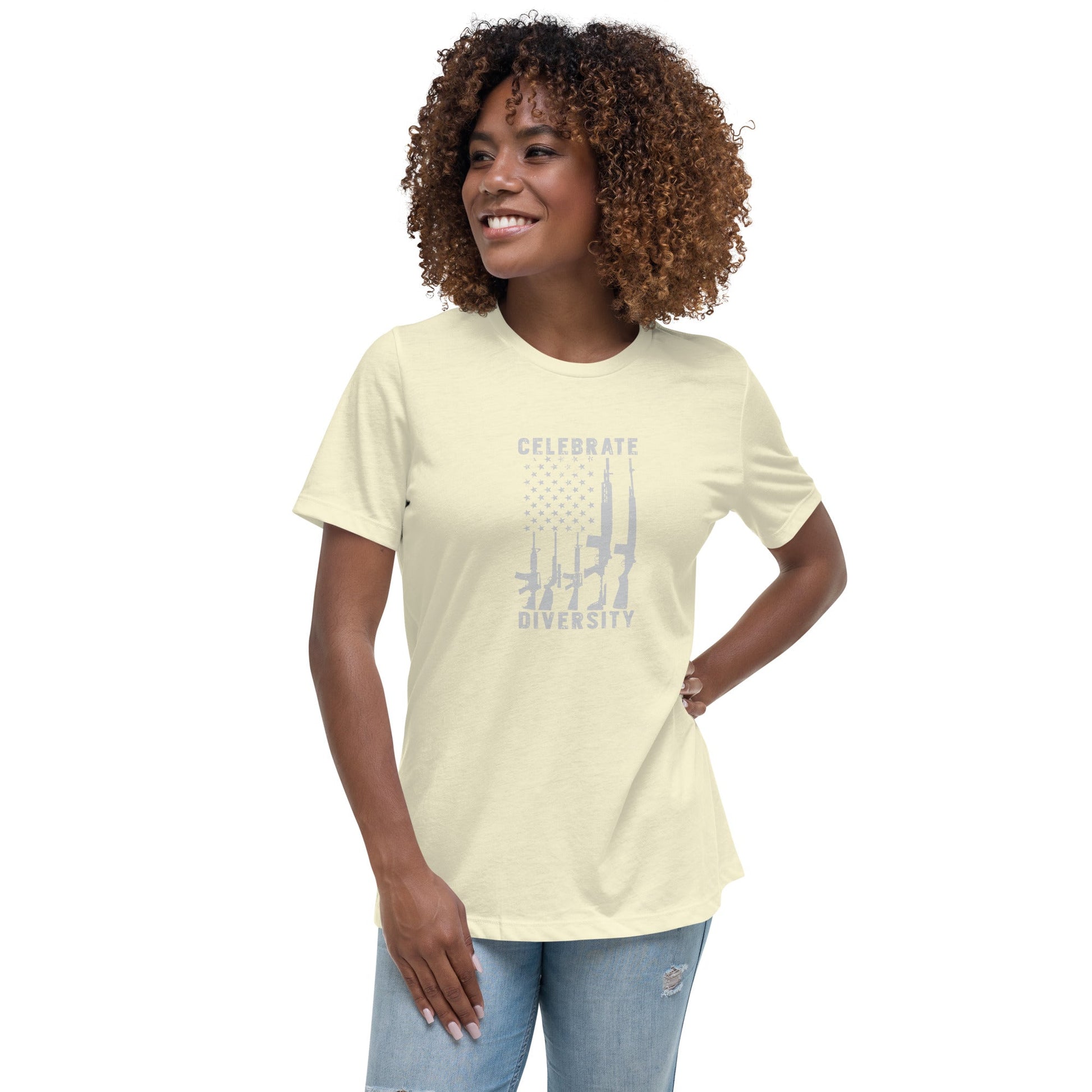 Liberty & Lead Apparel Citron / S Celebrate Diversity - Ladies Relaxed Tee