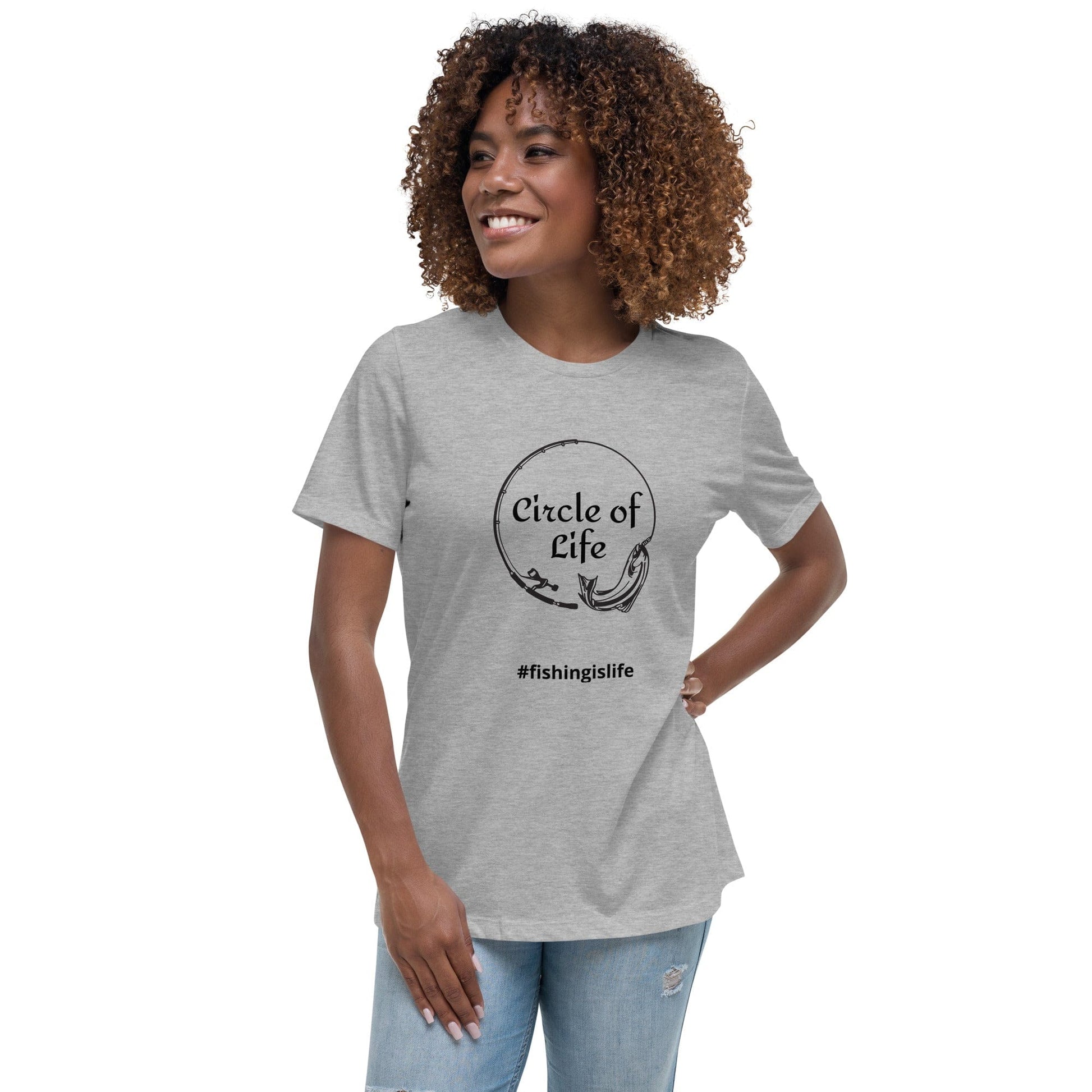 Liberty & Lead Apparel Athletic Heather / S Circle of Life - Ladies Relaxed Tee