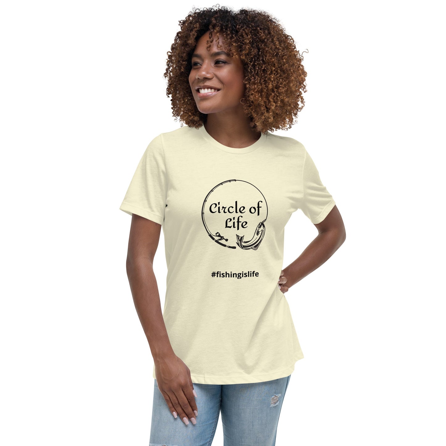 Liberty & Lead Apparel Citron / S Circle of Life - Ladies Relaxed Tee