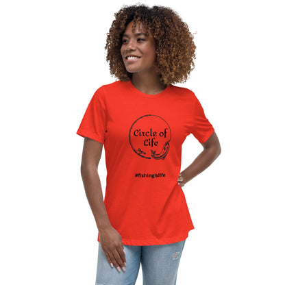 Liberty & Lead Apparel Poppy / S Circle of Life - Ladies Relaxed Tee