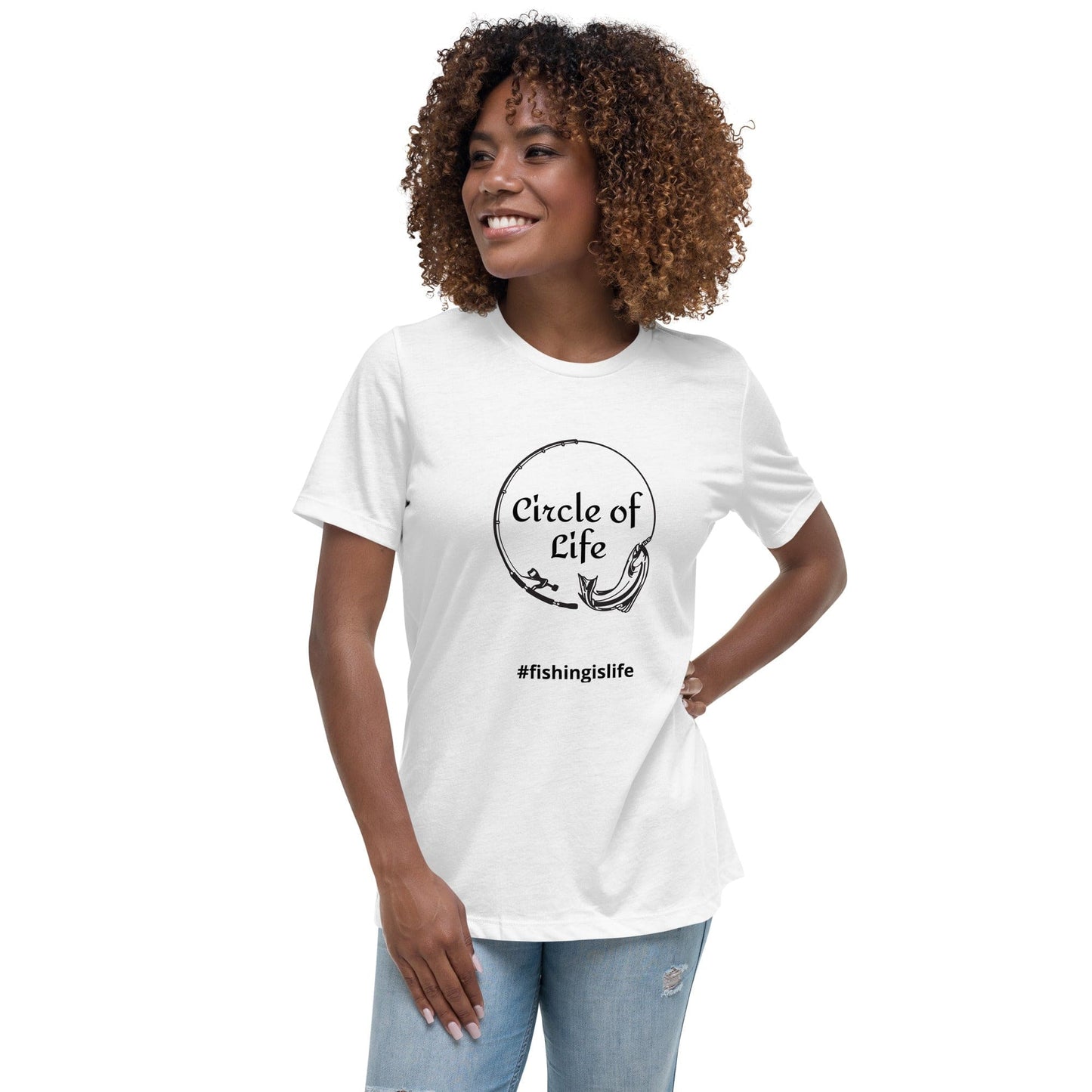 Liberty & Lead Apparel White / S Circle of Life - Ladies Relaxed Tee