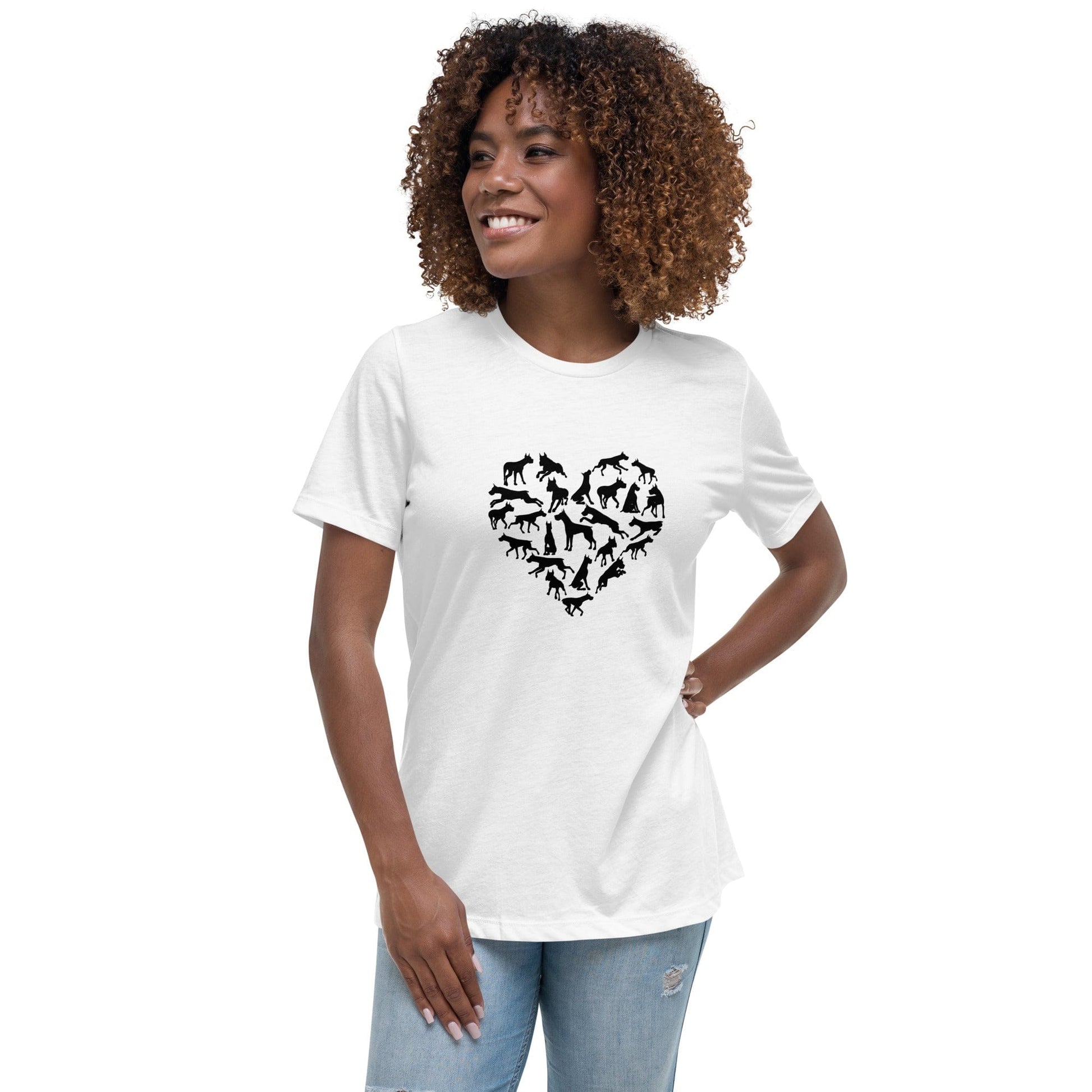 Liberty & Lead Apparel White / S Dane Love - Ladies Relaxed Tee