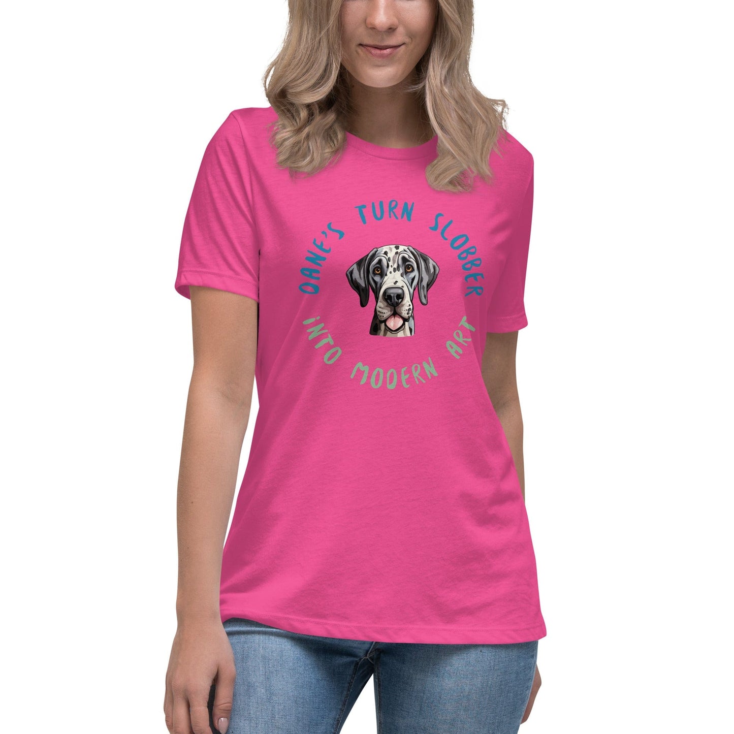 Liberty & Lead Apparel Berry / S Dane Slobber - Ladies Relaxed Tee