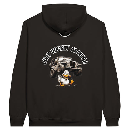 Liberty & Lead Apparel Print Material S Duck Duck Jeep Just Duckin' Around Jeep Lovers - Unisex Pullover Hoodie