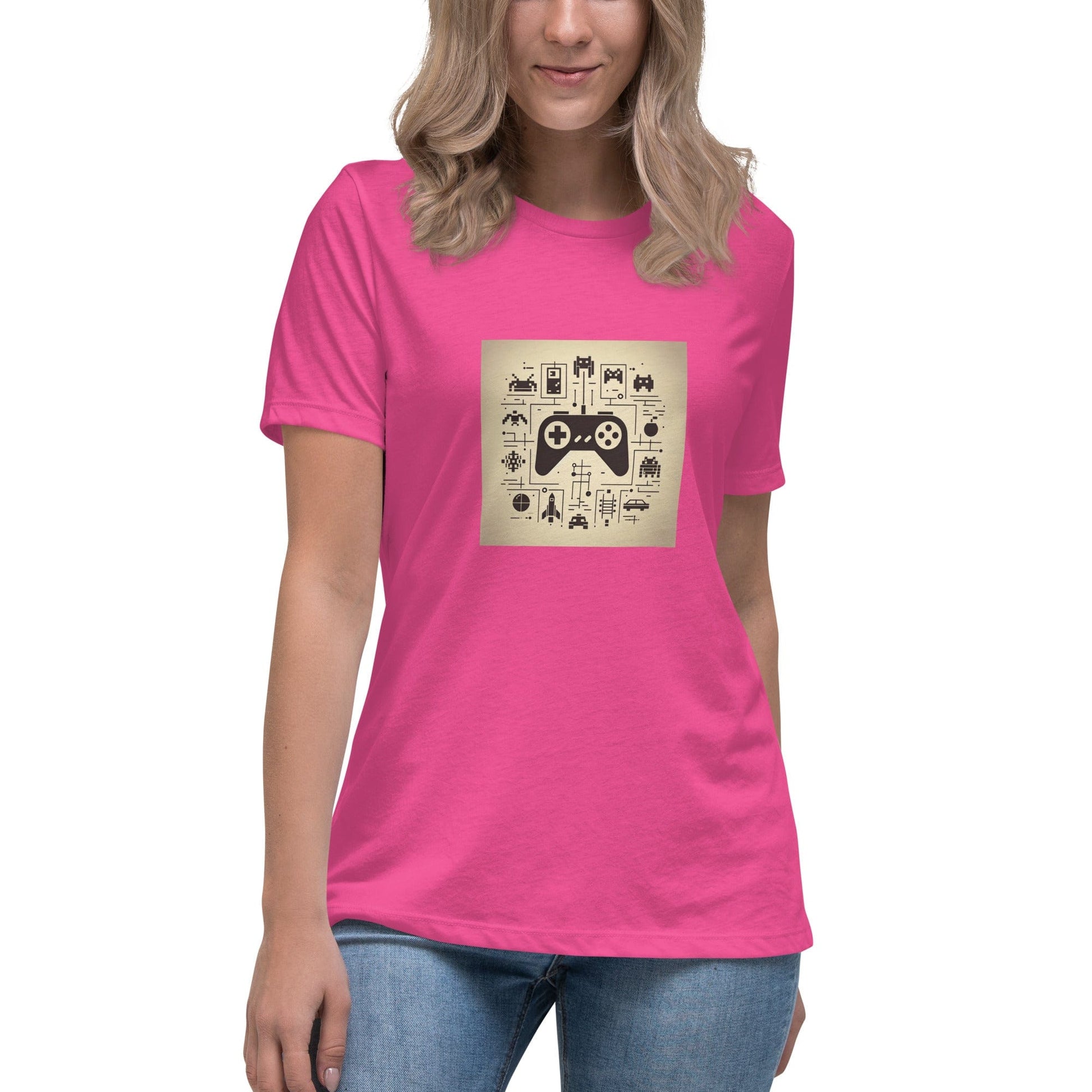 Liberty & Lead Apparel Berry / S Gamer - Ladies Relaxed Tee