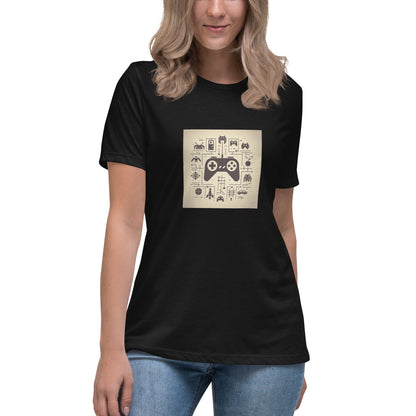 Liberty & Lead Apparel Black / S Gamer - Ladies Relaxed Tee