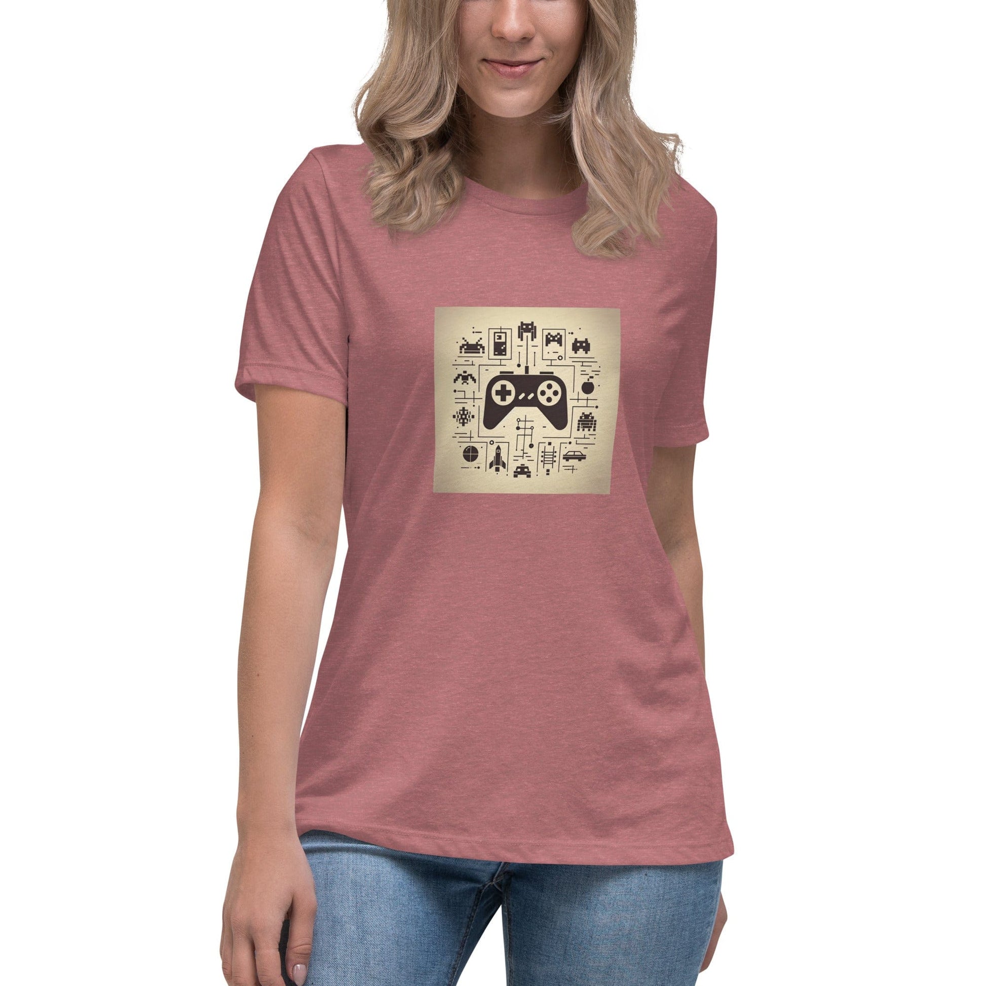 Liberty & Lead Apparel Heather Mauve / S Gamer - Ladies Relaxed Tee