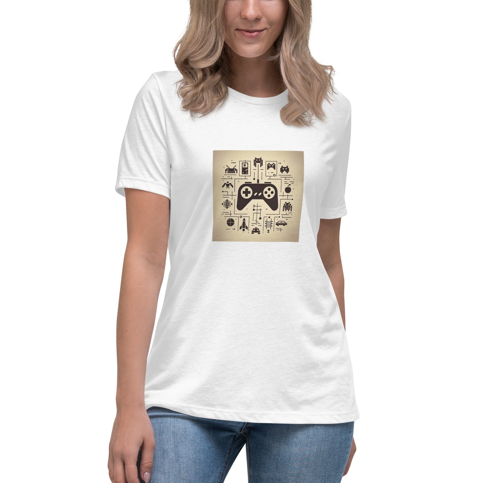 Liberty & Lead Apparel White / S Gamer - Ladies Relaxed Tee