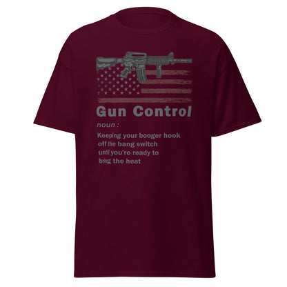 Liberty & Lead Apparel Maroon / S Gun Control 2 - Men's Classic Tee