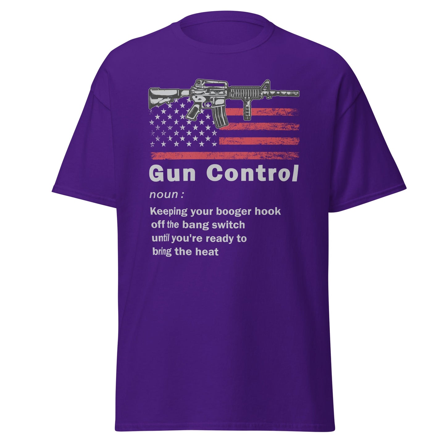 Liberty & Lead Apparel Purple / S Gun Control - Men's Classic Tee