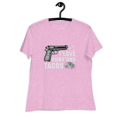 Liberty & Lead Apparel Guns and Tacos - Ladies Relaxed Tee