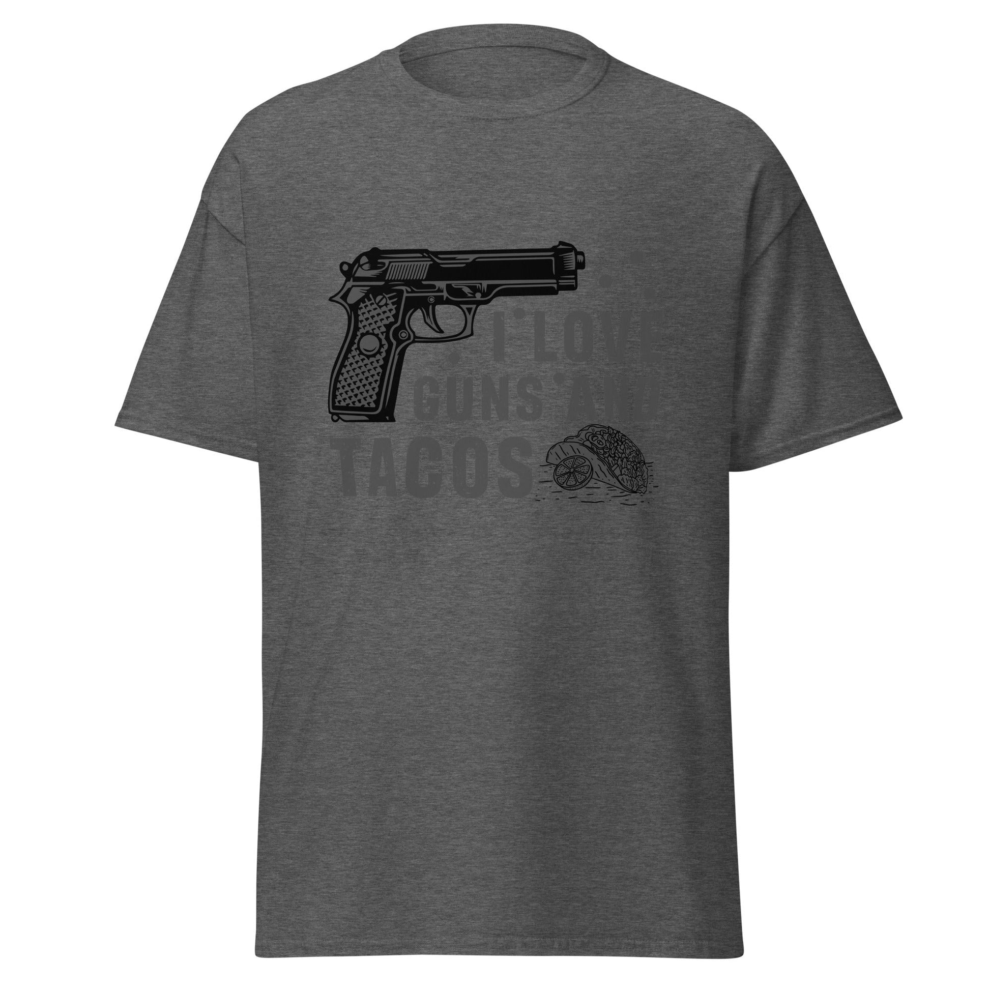 Liberty & Lead Apparel Dark Heather / S I Love Guns and Tacos 2 - Men's Classic Tee