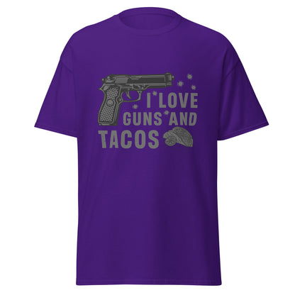 Liberty & Lead Apparel Purple / S I Love Guns and Tacos 2 - Men's Classic Tee