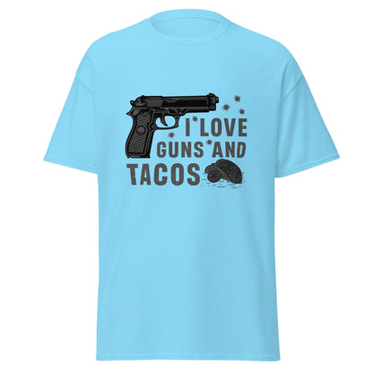 Liberty & Lead Apparel I Love Guns and Tacos / Tacos and Guns / But First Tacos - Men's Classic Tee