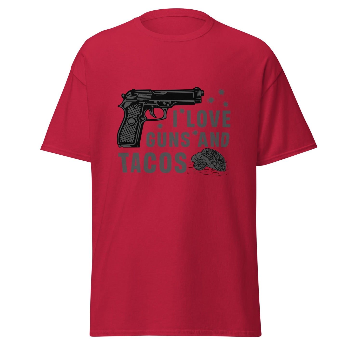 Liberty & Lead Apparel Cardinal / S I Love Guns and Tacos / Tacos and Guns / But First Tacos - Men's Classic Tee