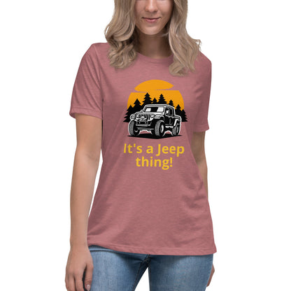 Liberty & Lead Apparel Heather Mauve / S It's A Jeep Thing