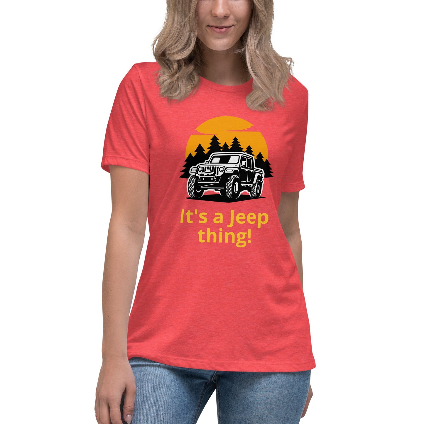 Liberty & Lead Apparel Heather Red / S It's A Jeep Thing