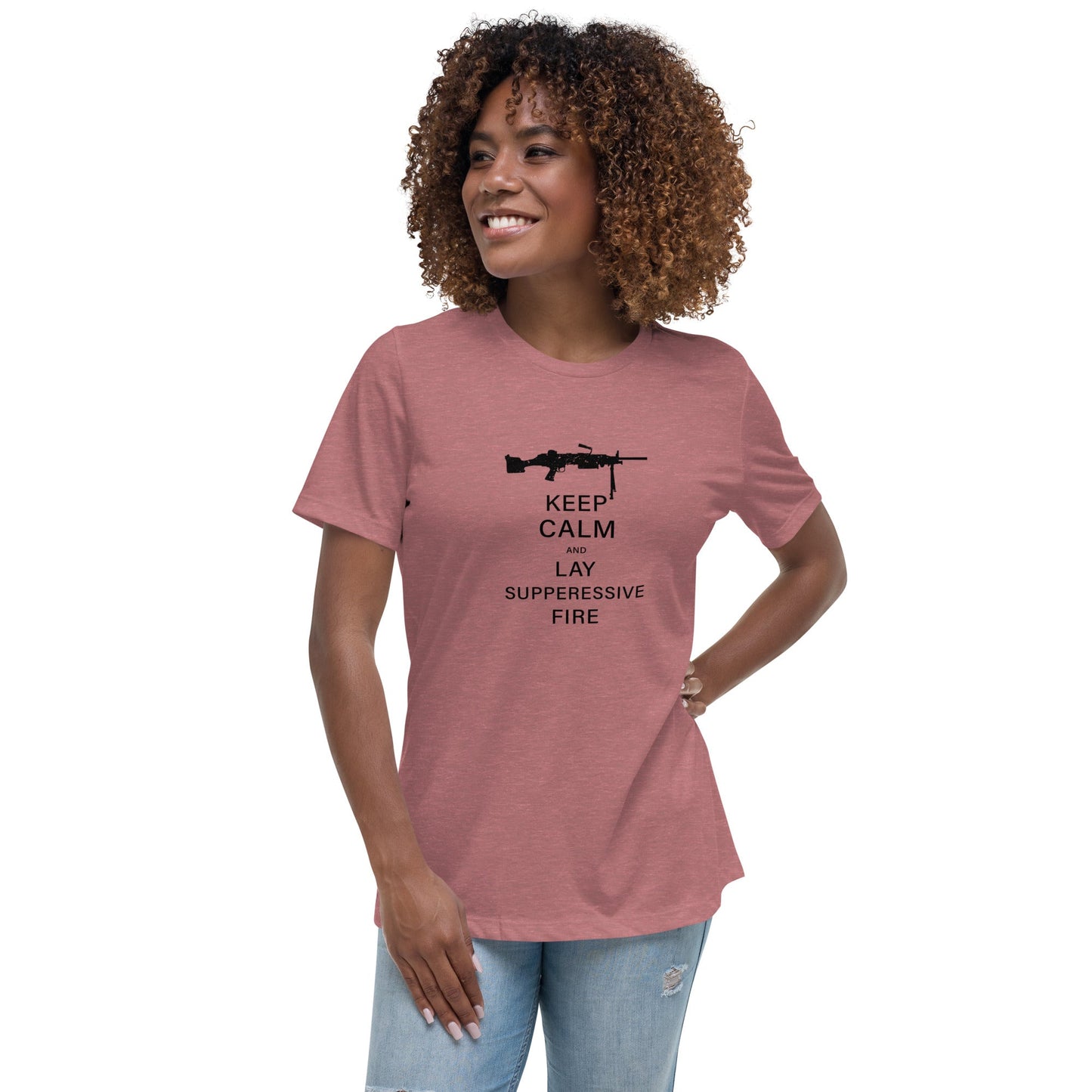 Liberty & Lead Apparel Heather Mauve / S Keep Calm 2