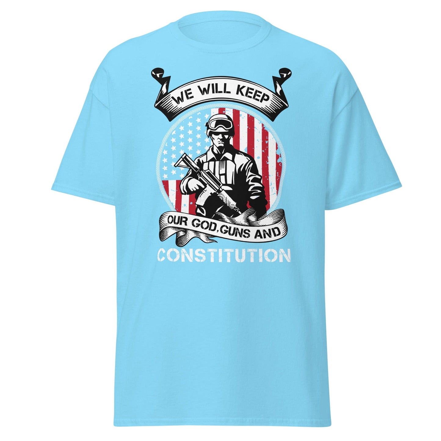 Liberty & Lead Apparel Sky / S Keep Our Guns - Men's Classic Tee