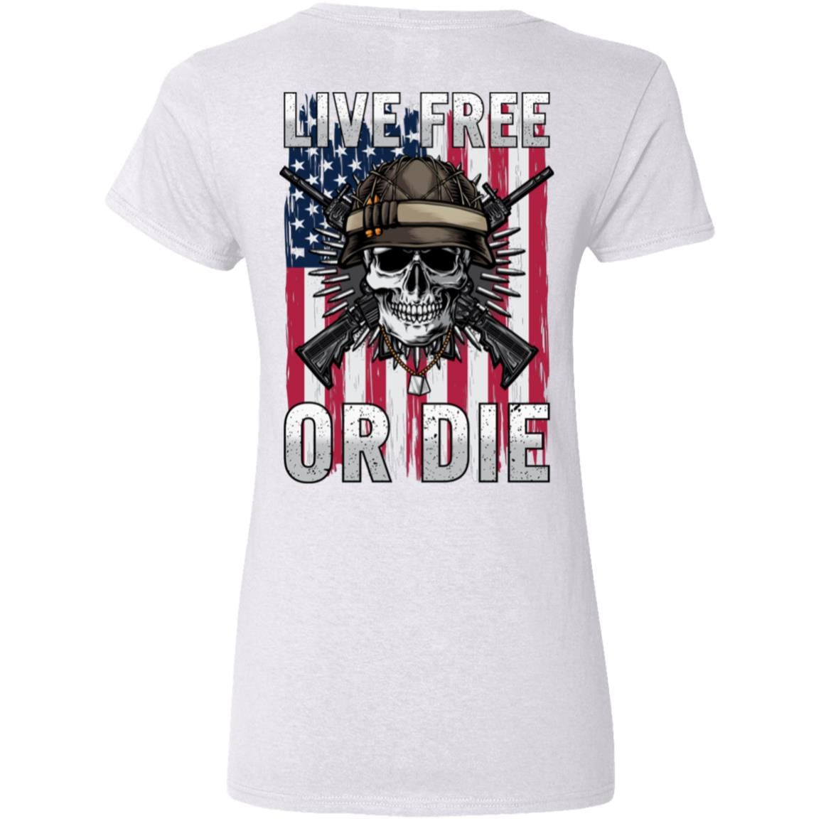 Liberty & Lead Apparel Apparel Live Free or Die - Ladies V-Neck Tee