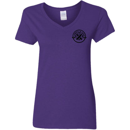 Liberty & Lead Apparel Apparel Purple / S Live Free or Die - Ladies V-Neck Tee