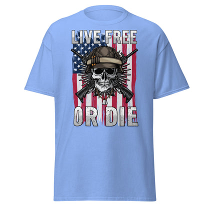 Liberty & Lead Apparel Carolina Blue / S Live Free or Die - Men's Classic Tee