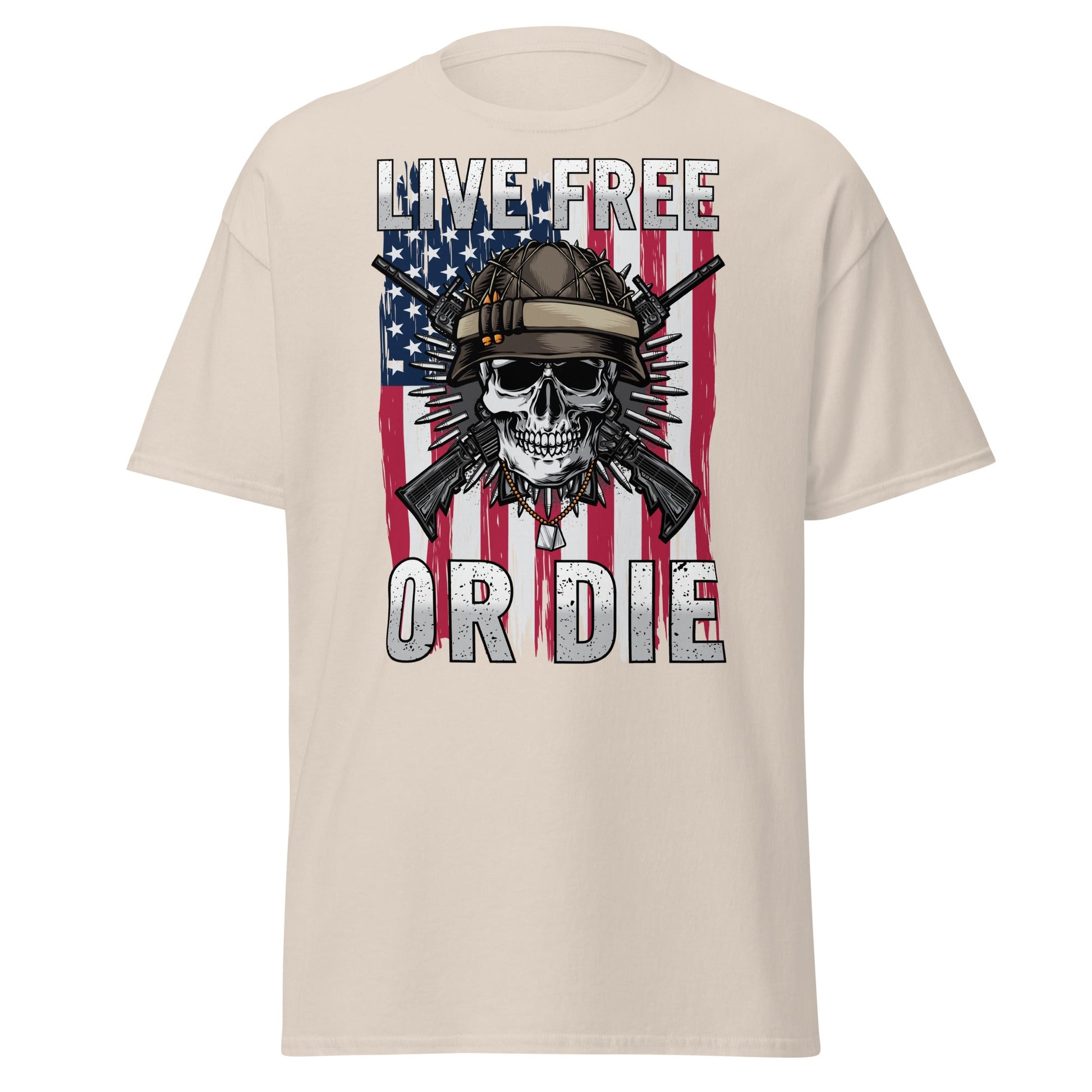 Liberty & Lead Apparel Natural / S Live Free or Die - Men's Classic Tee