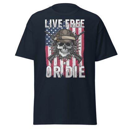 Liberty & Lead Apparel Navy / S Live Free or Die - Men's Classic Tee