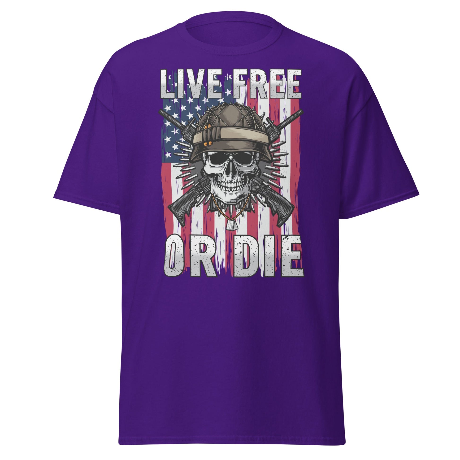 Liberty & Lead Apparel Purple / S Live Free or Die - Men's Classic Tee