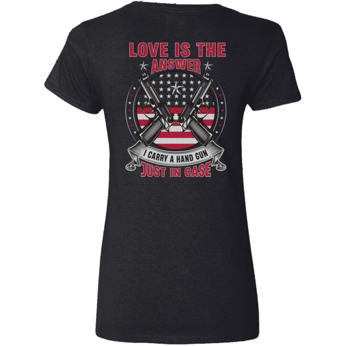 Liberty & Lead Apparel Apparel Love is the Answer - Ladies V Neck Tee