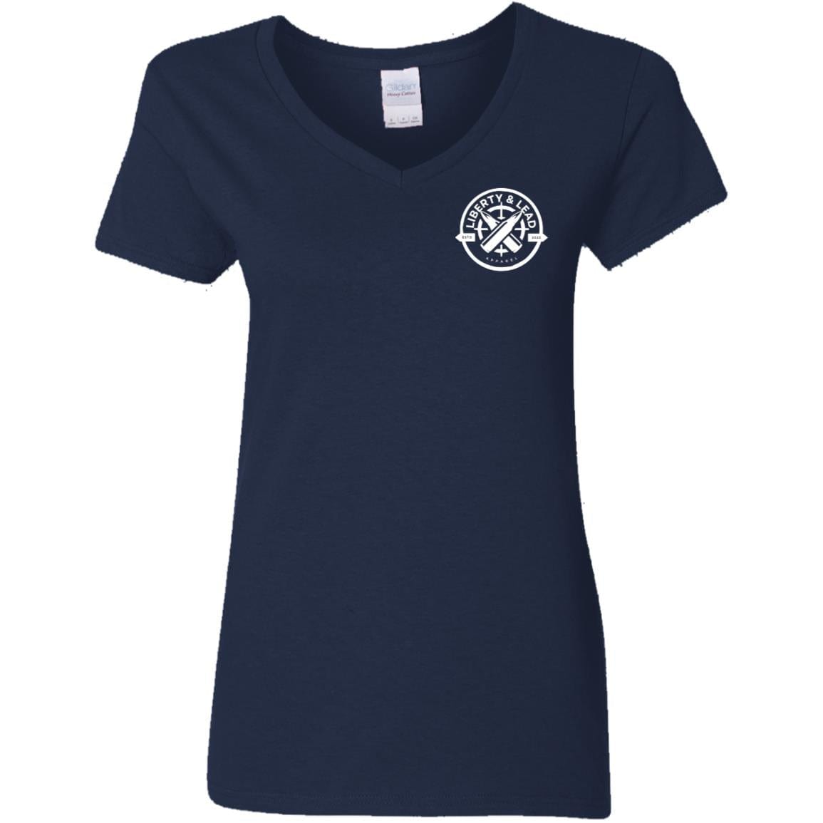 Liberty & Lead Apparel Apparel Navy / S Love is the Answer - Ladies V Neck Tee