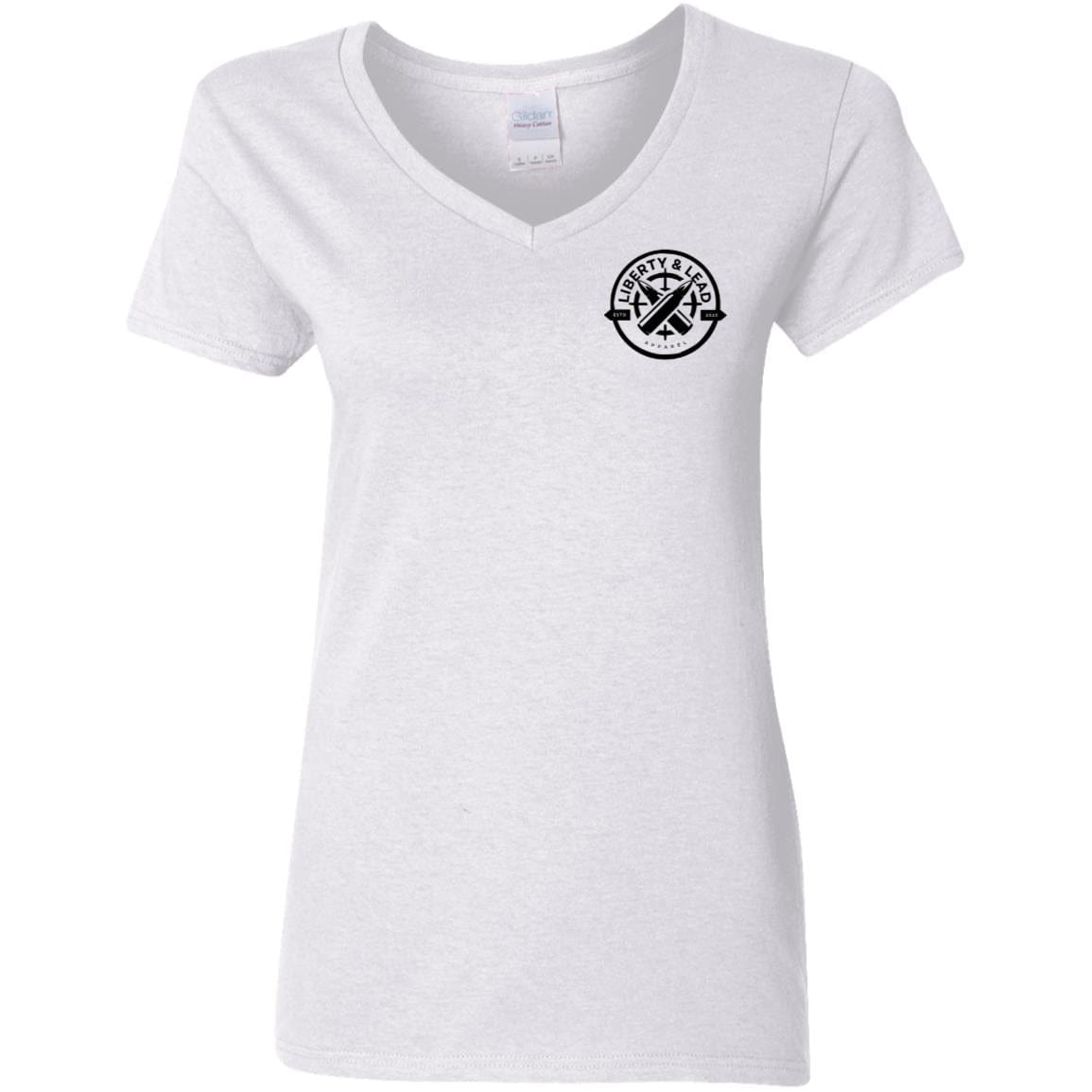 Liberty & Lead Apparel Apparel White / S Love is the Answer - Ladies V Neck Tee