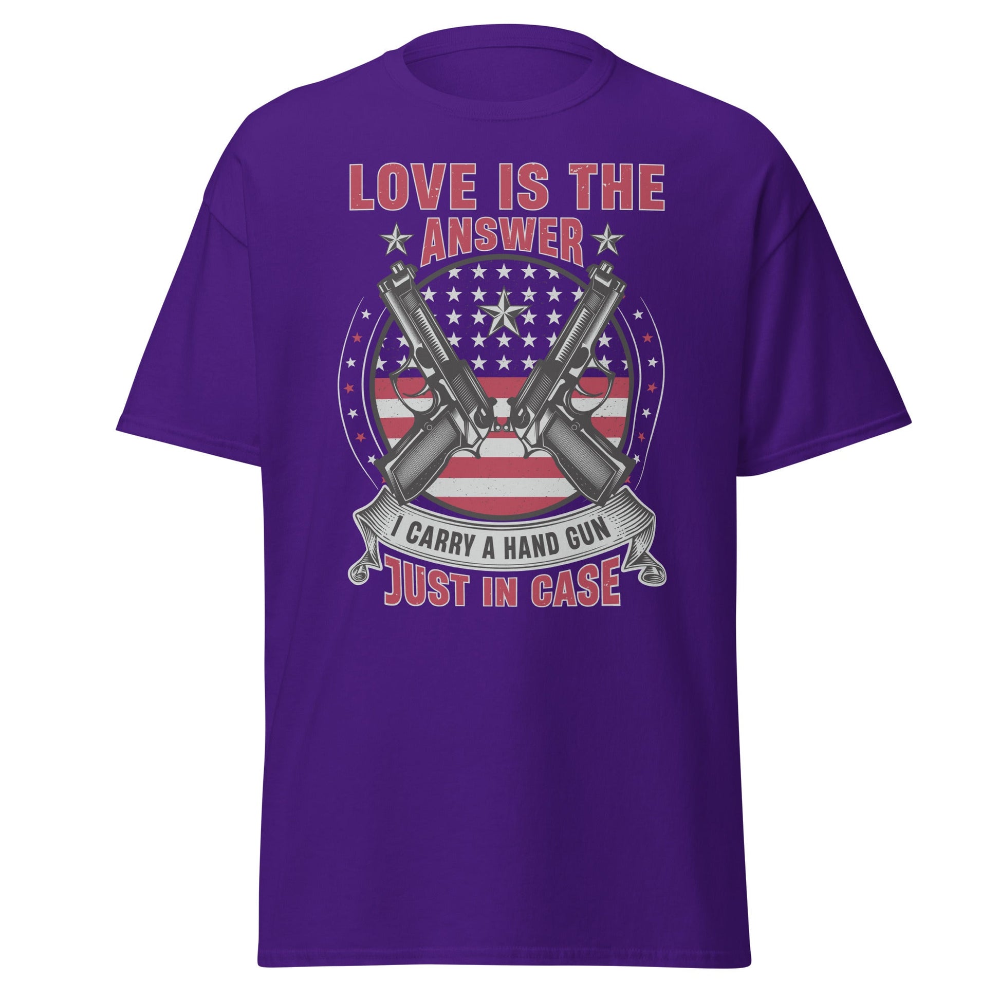 Liberty & Lead Apparel Purple / S Love is the Answer - Men's Classic Tee