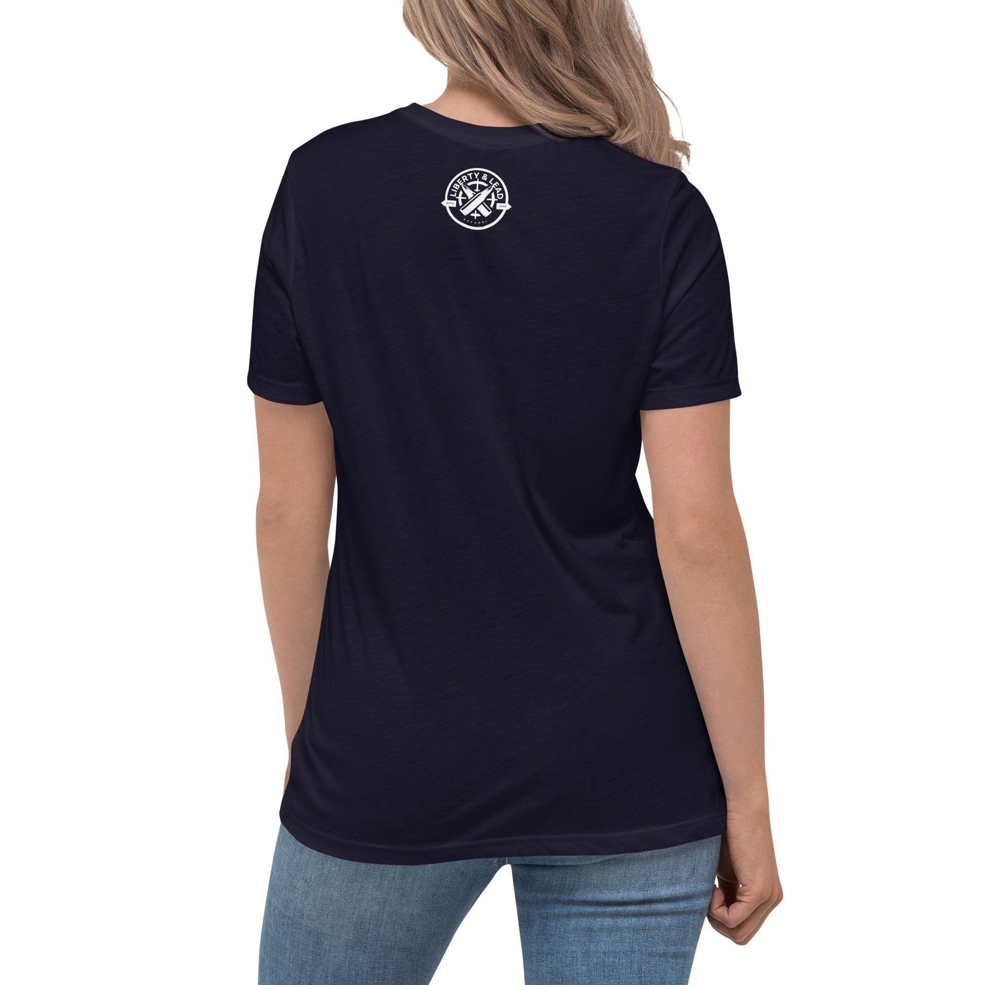 Liberty & Lead Apparel My Gun Is Bigger - Ladies Relaxed Tee