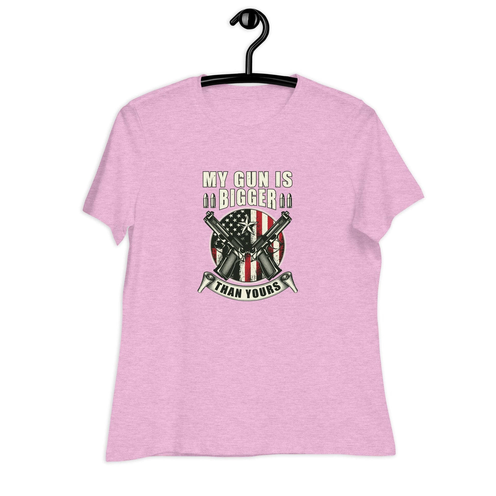 Liberty & Lead Apparel My Gun Is Bigger - Ladies Relaxed Tee