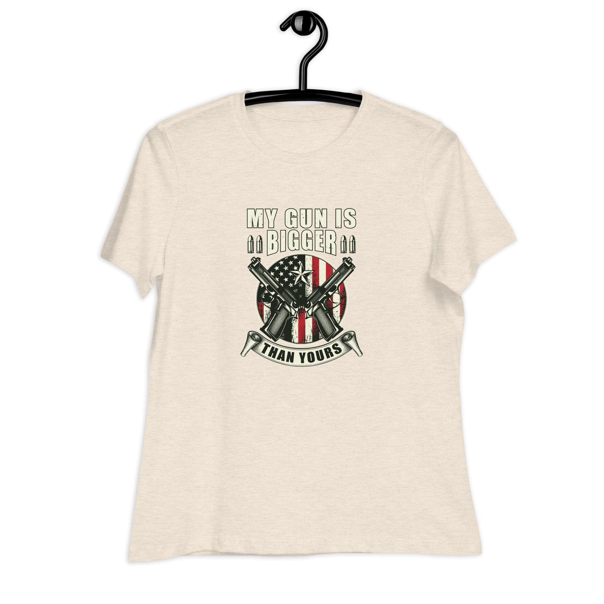 Liberty & Lead Apparel My Gun Is Bigger - Ladies Relaxed Tee