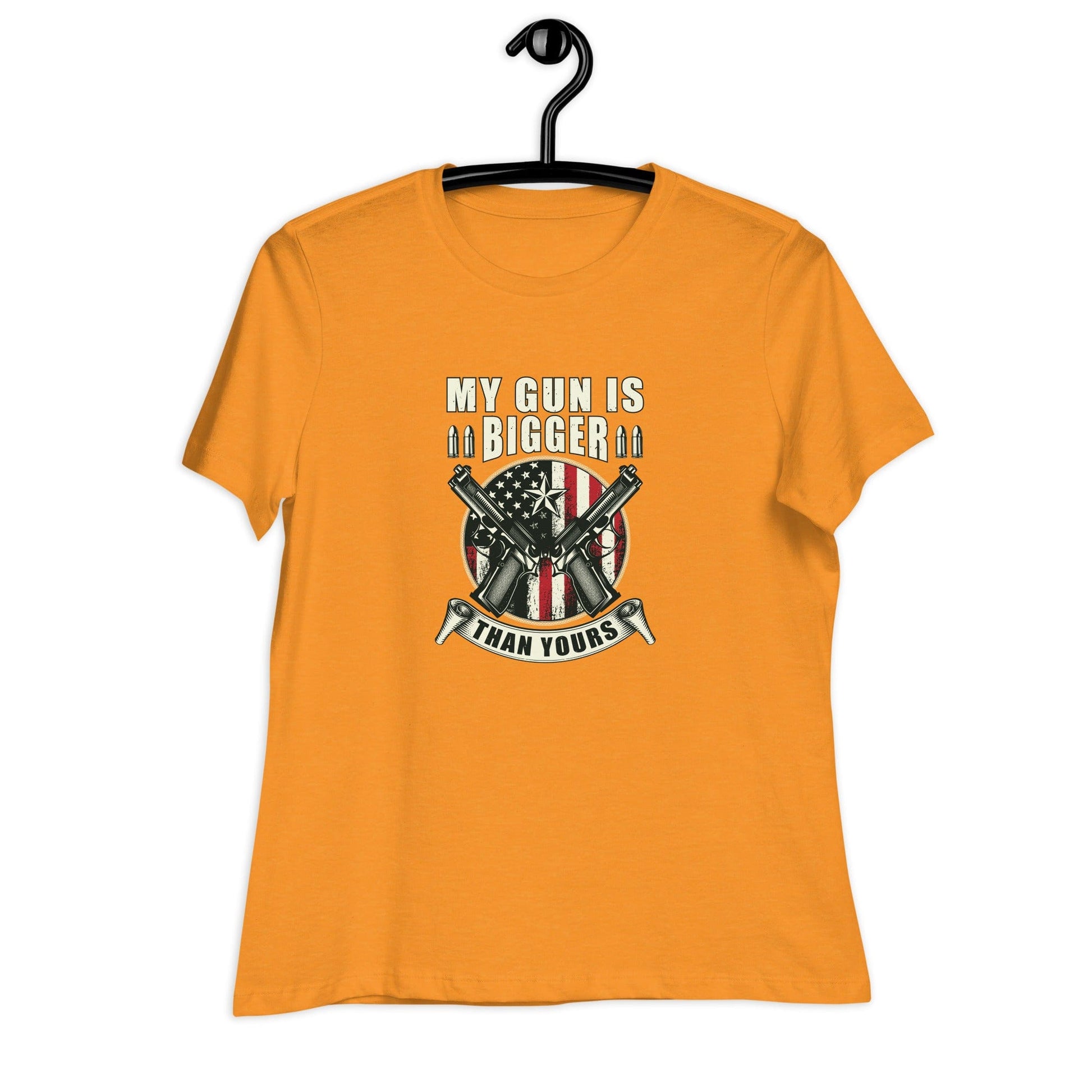 Liberty & Lead Apparel My Gun Is Bigger - Ladies Relaxed Tee