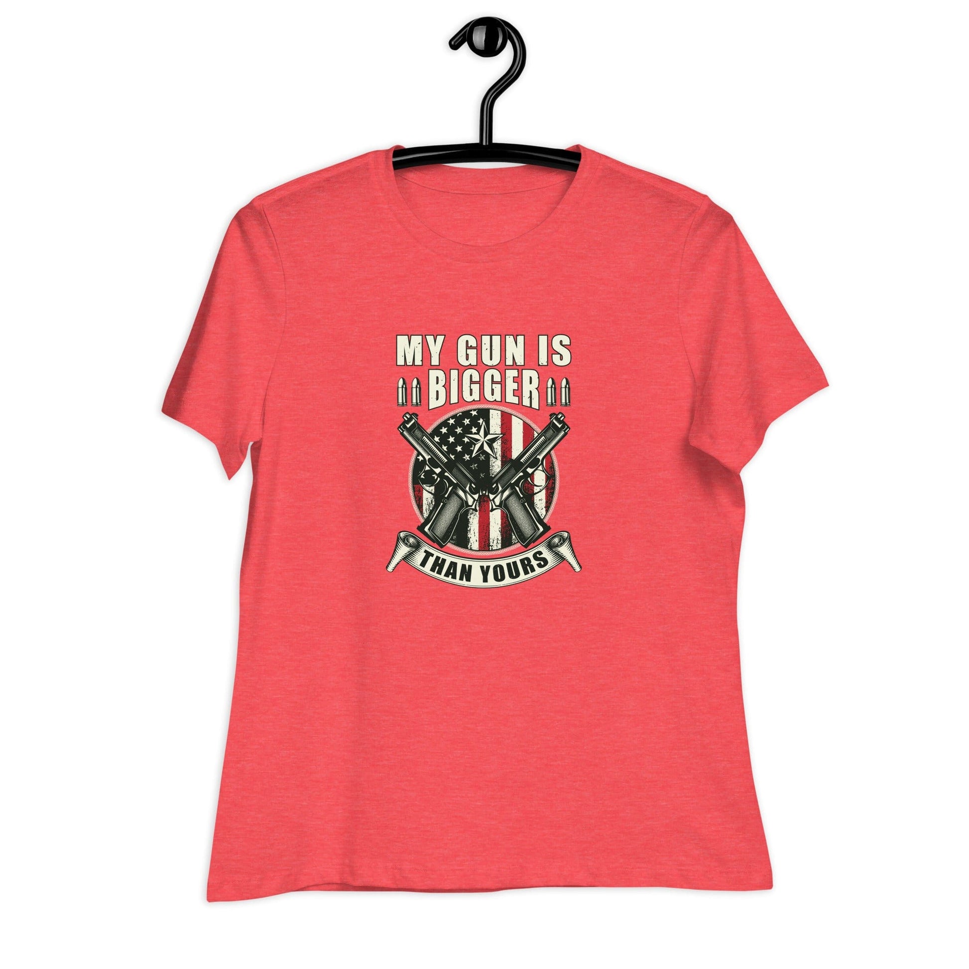 Liberty & Lead Apparel My Gun Is Bigger - Ladies Relaxed Tee