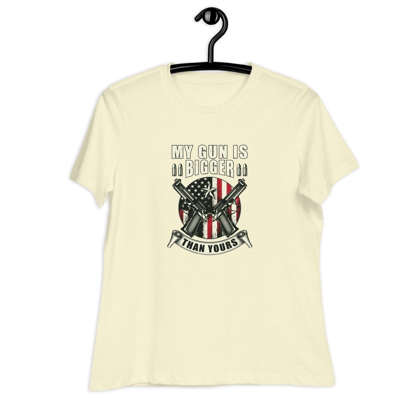 Liberty & Lead Apparel My Gun Is Bigger - Ladies Relaxed Tee