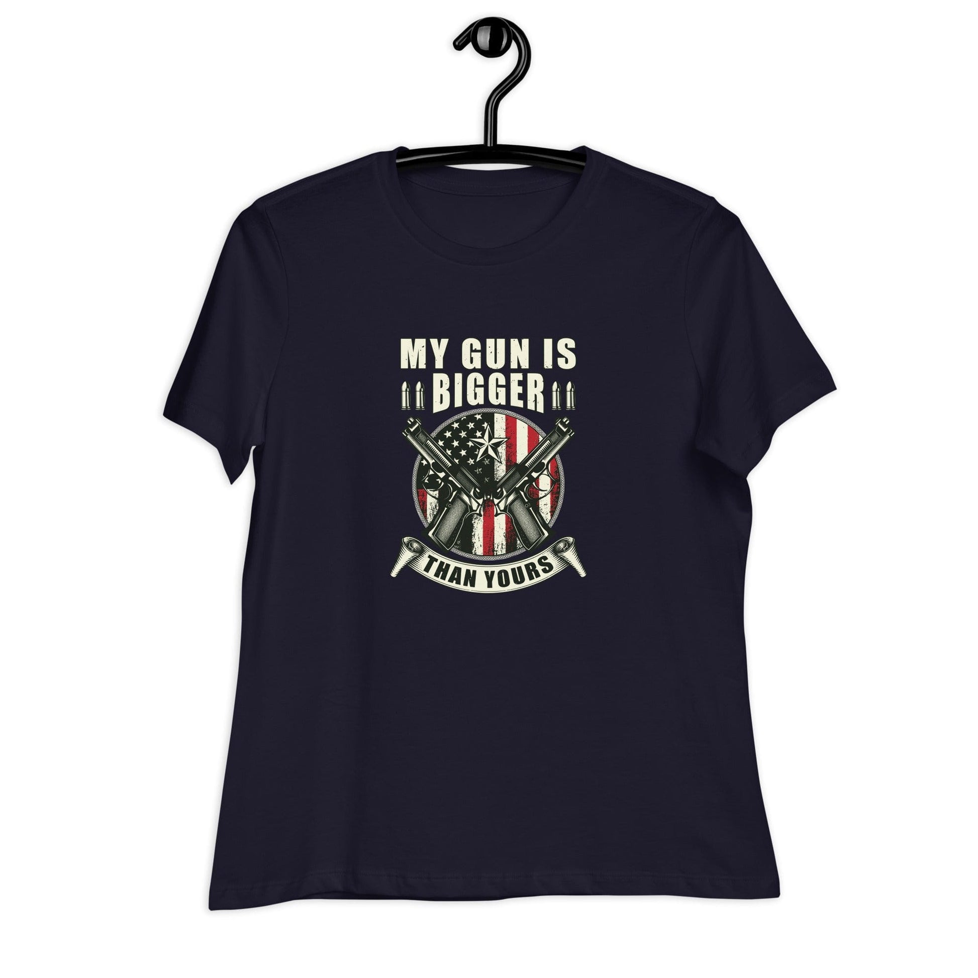 Liberty & Lead Apparel My Gun Is Bigger - Ladies Relaxed Tee