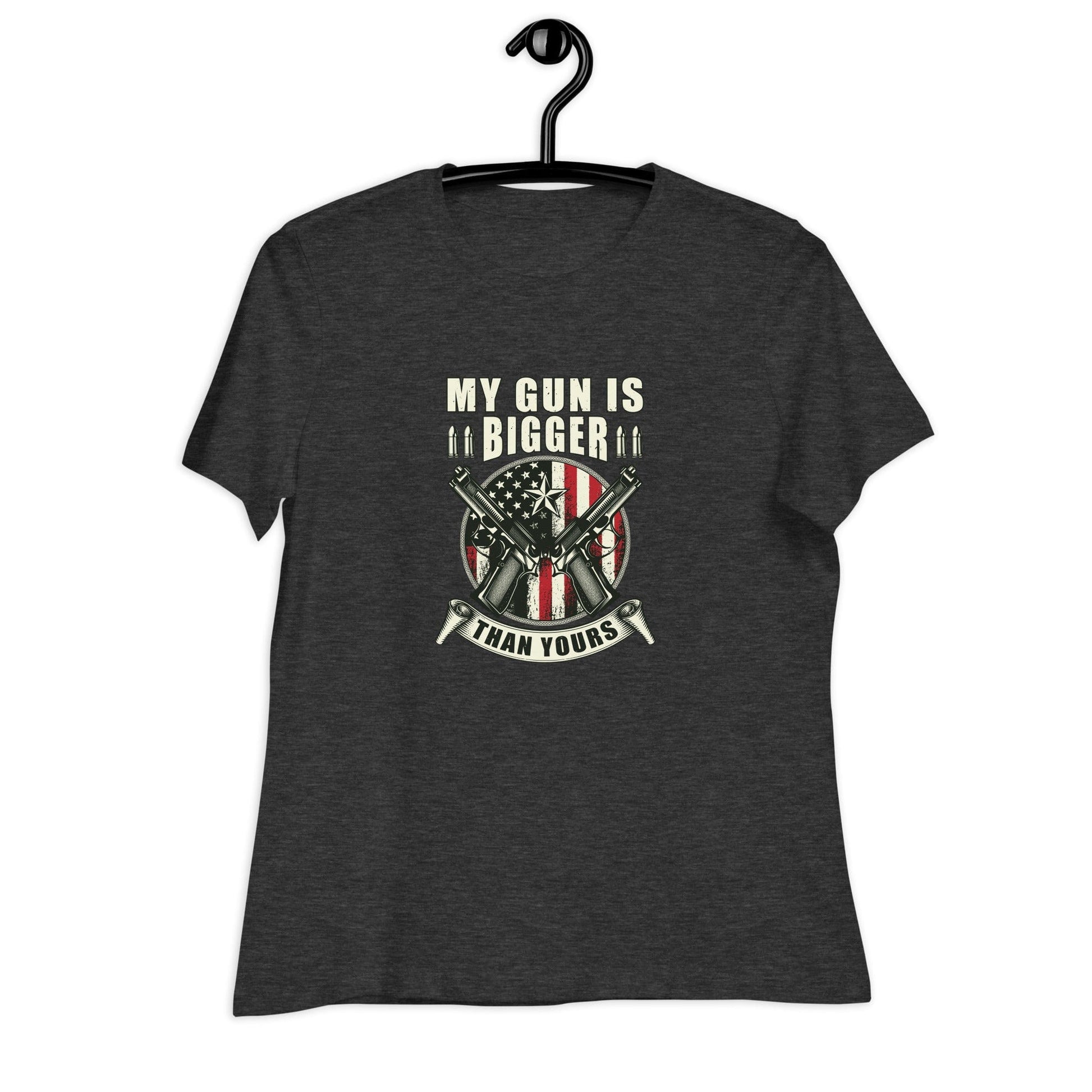 Liberty & Lead Apparel My Gun Is Bigger - Ladies Relaxed Tee