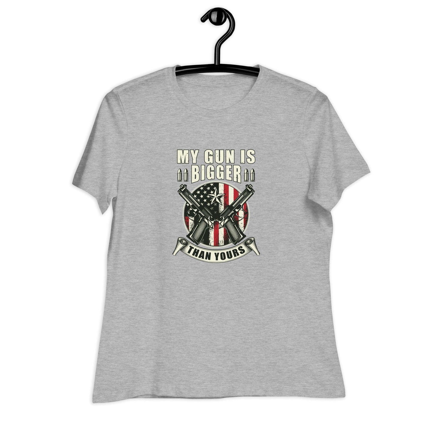 Liberty & Lead Apparel My Gun Is Bigger - Ladies Relaxed Tee