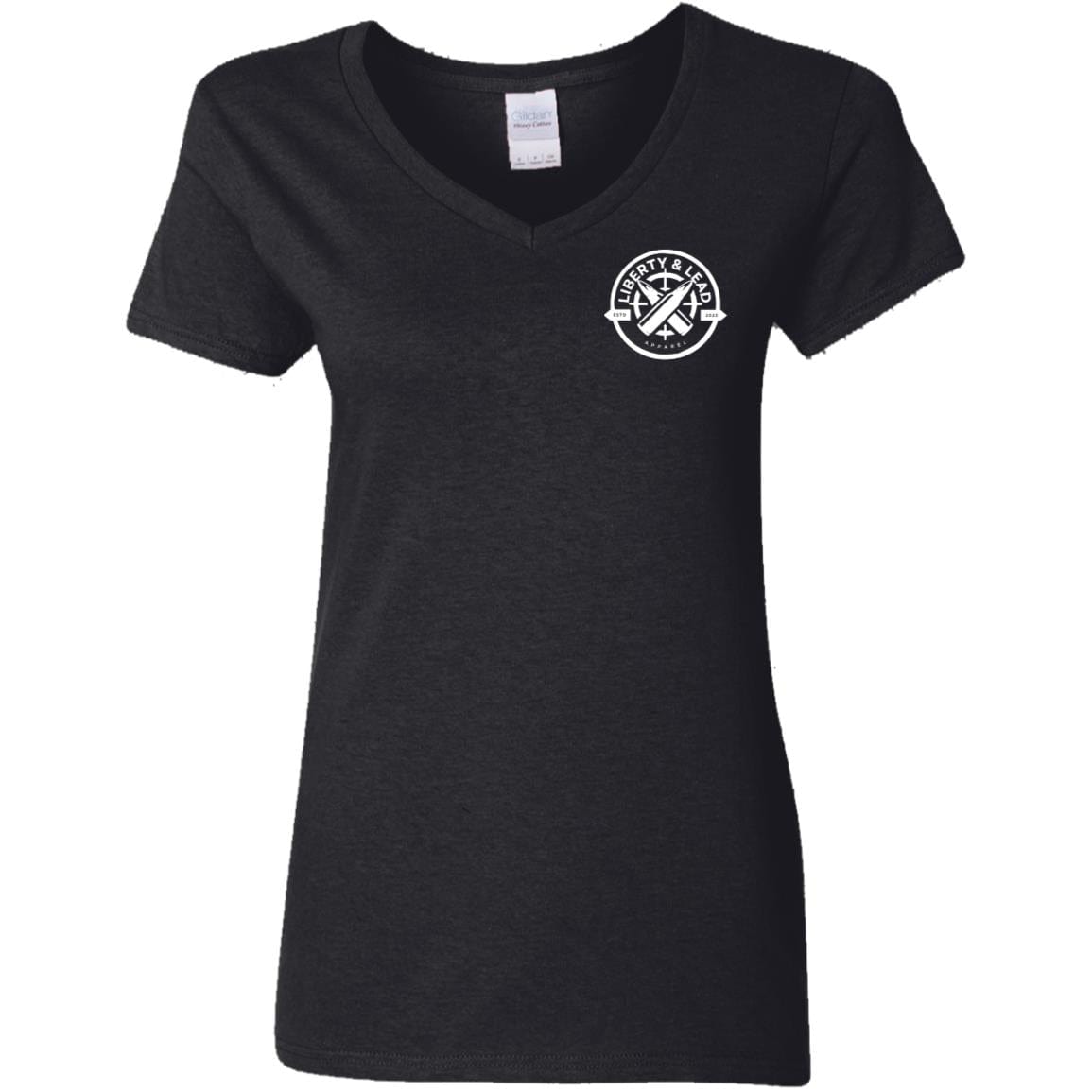 Liberty & Lead Apparel Apparel Black / S My Gun is Bigger - Ladies V-Neck Tee