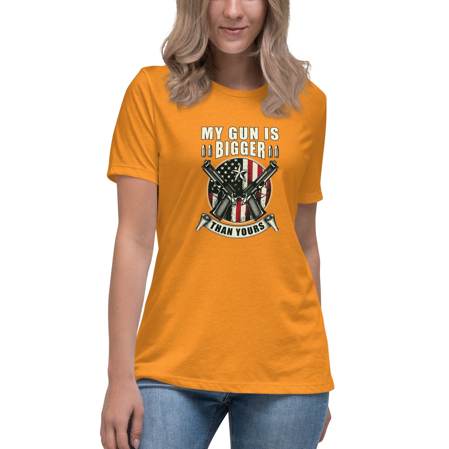 Liberty & Lead Apparel Heather Marmalade / S My Gun Is Bigger