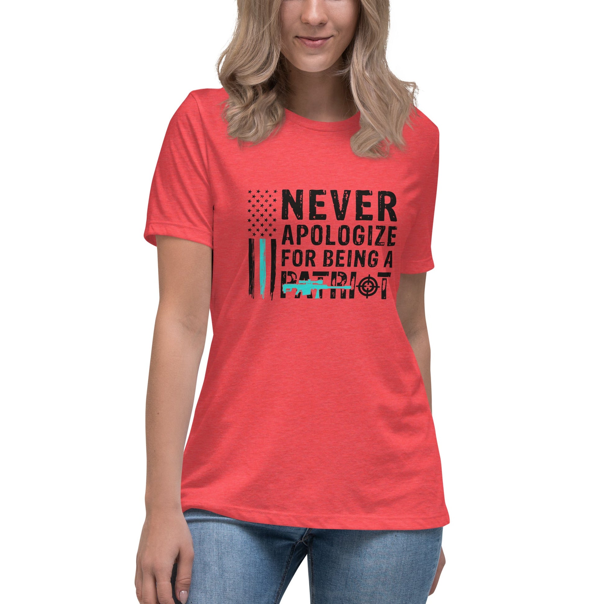 Liberty & Lead Apparel Heather Red / S Never Apologize 2