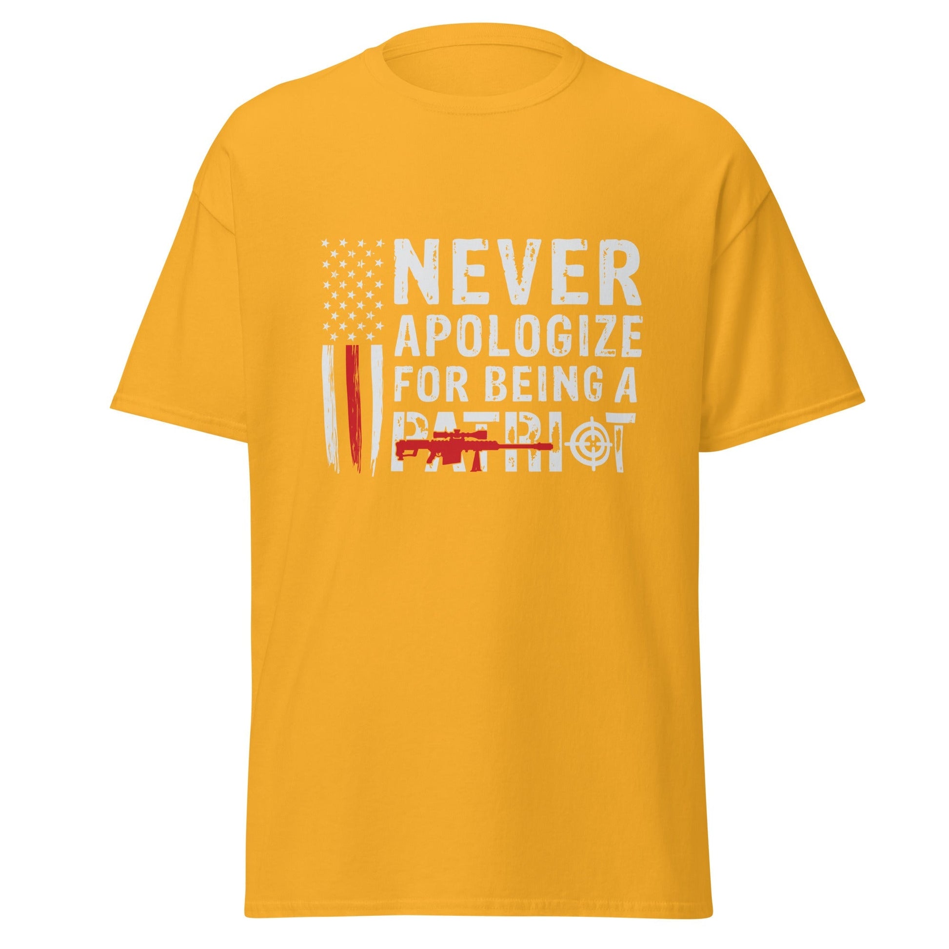 Liberty & Lead Apparel Gold / S Never Apologize 2 - Men's Classic Tee