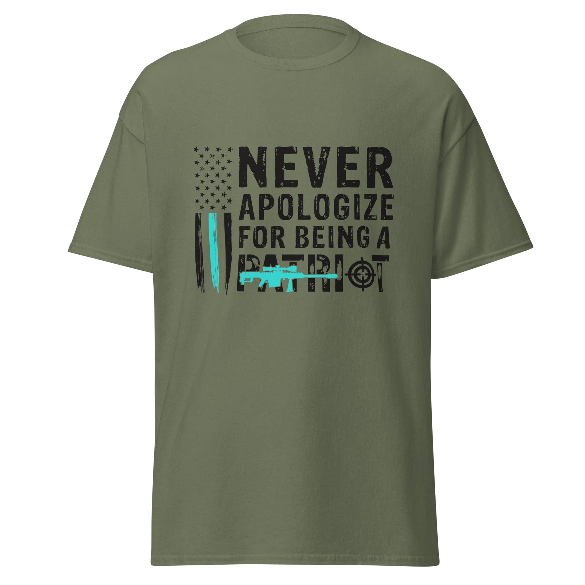 Liberty & Lead Apparel Military Green / S Never Apologize 2 - Men's Classic Tee