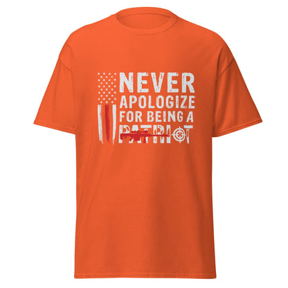 Liberty & Lead Apparel Orange / S Never Apologize 2 - Men's Classic Tee